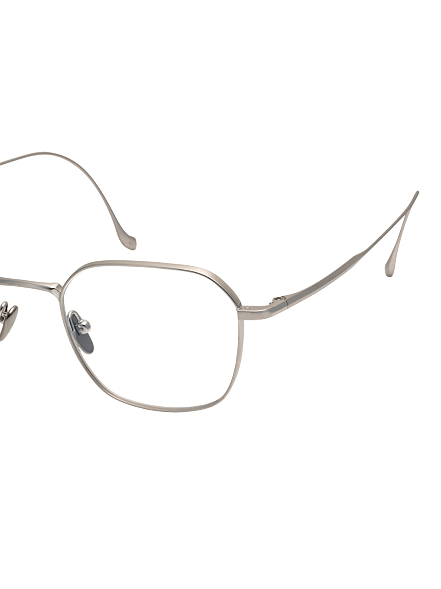 Grey Titanium Optical Frames With Rectangular Shape