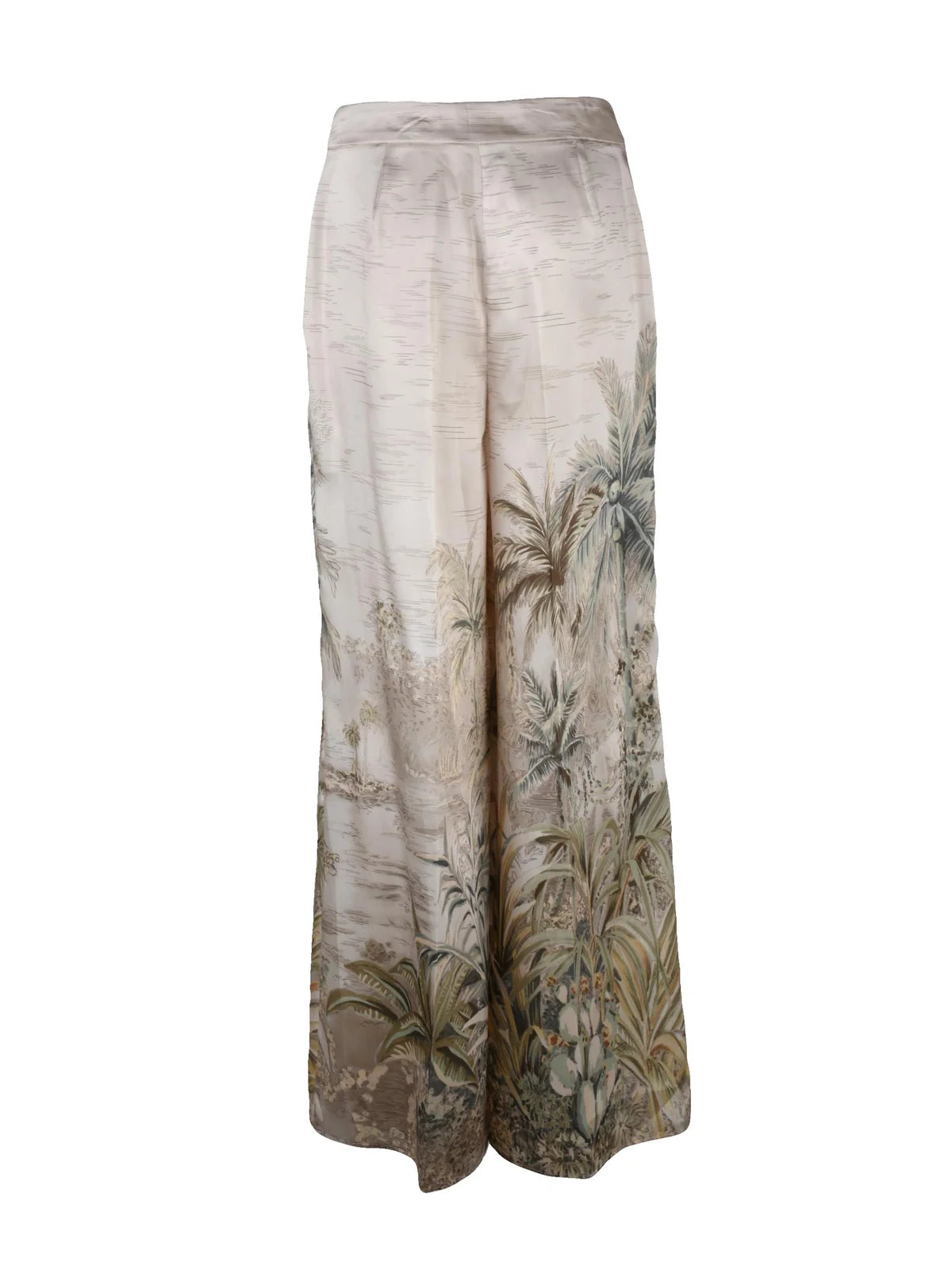 Liu Jo High-Waisted Satin Trousers - Multicolor