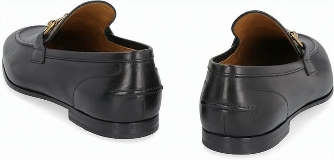 Classic Black Calf Leather Loafers
