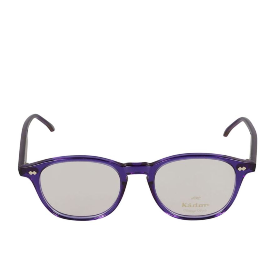 Pepper Translucent Purple Acetate Eyeglasses with Rounded Square Shape
