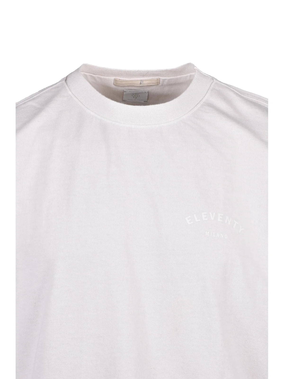 Beige Men Cotton T-shirt