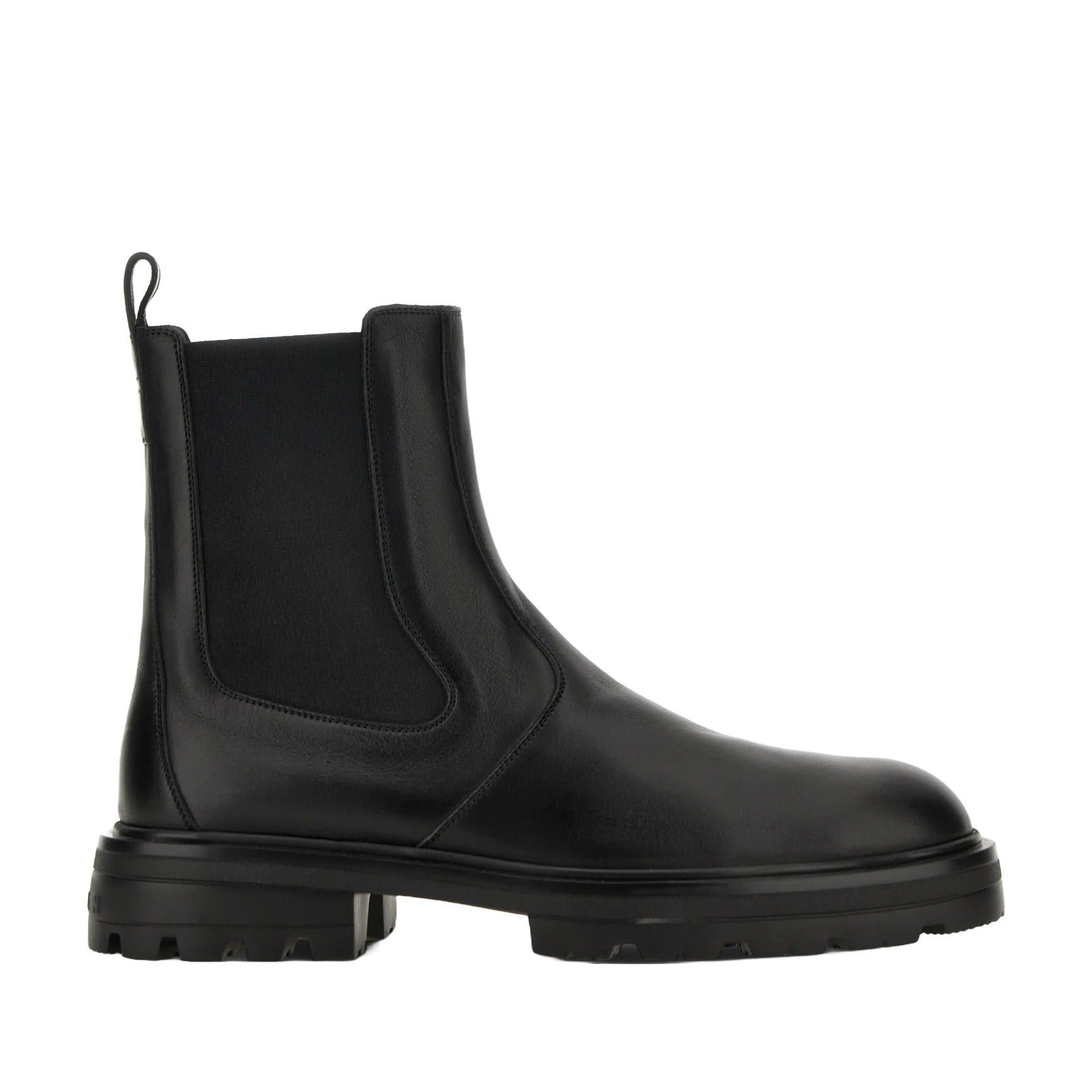 Contemporary Black Calfskin Ankle Boots