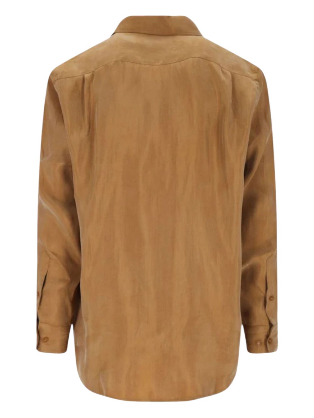 Caramel Brown Relaxed Collar Shirt