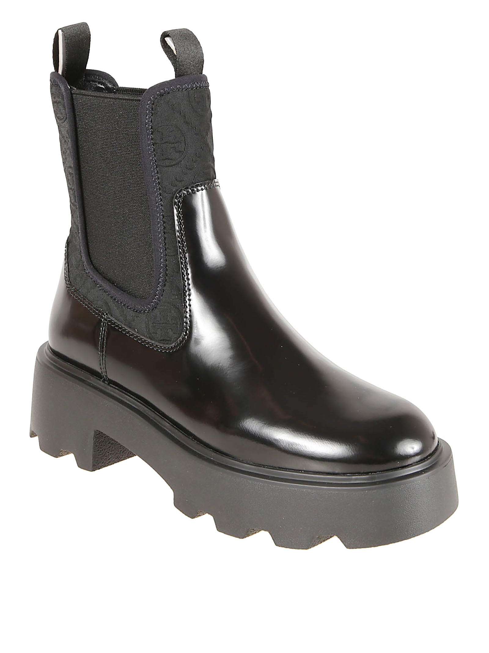 Glossy Finish Bovine Suede Boots