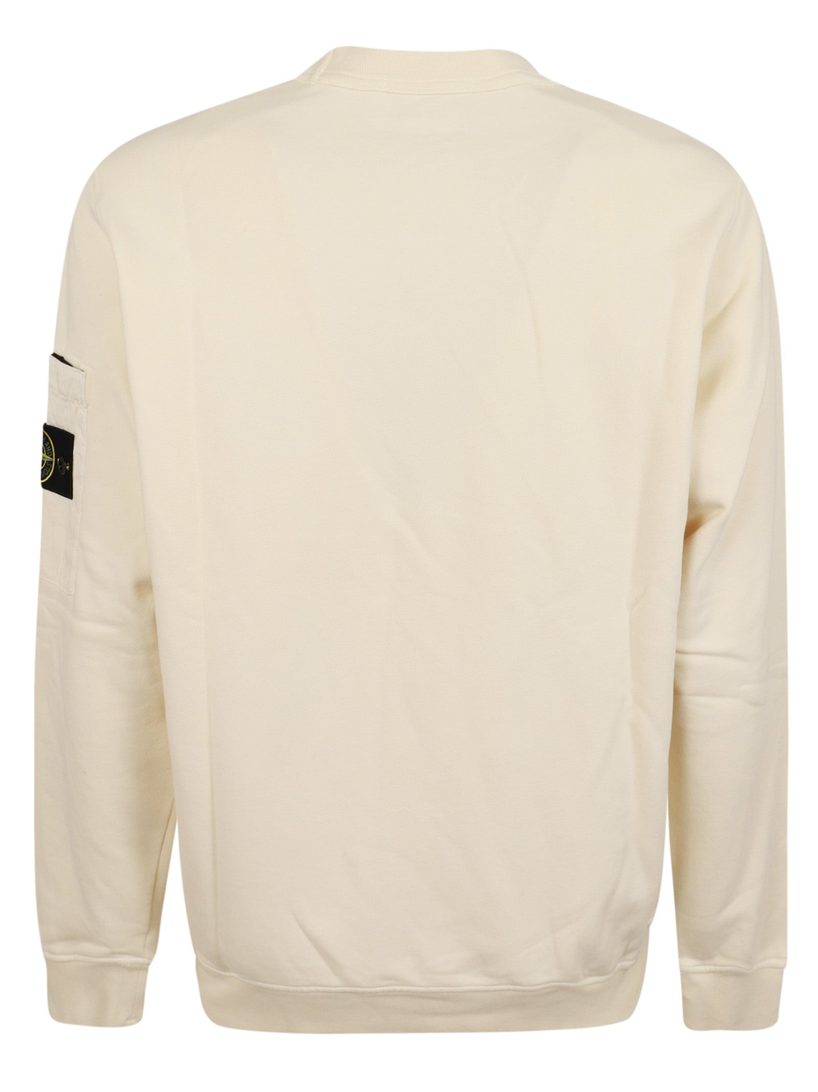 Cotton Fleece Sweatshirt With Seasonal Pocket And Branded Patch