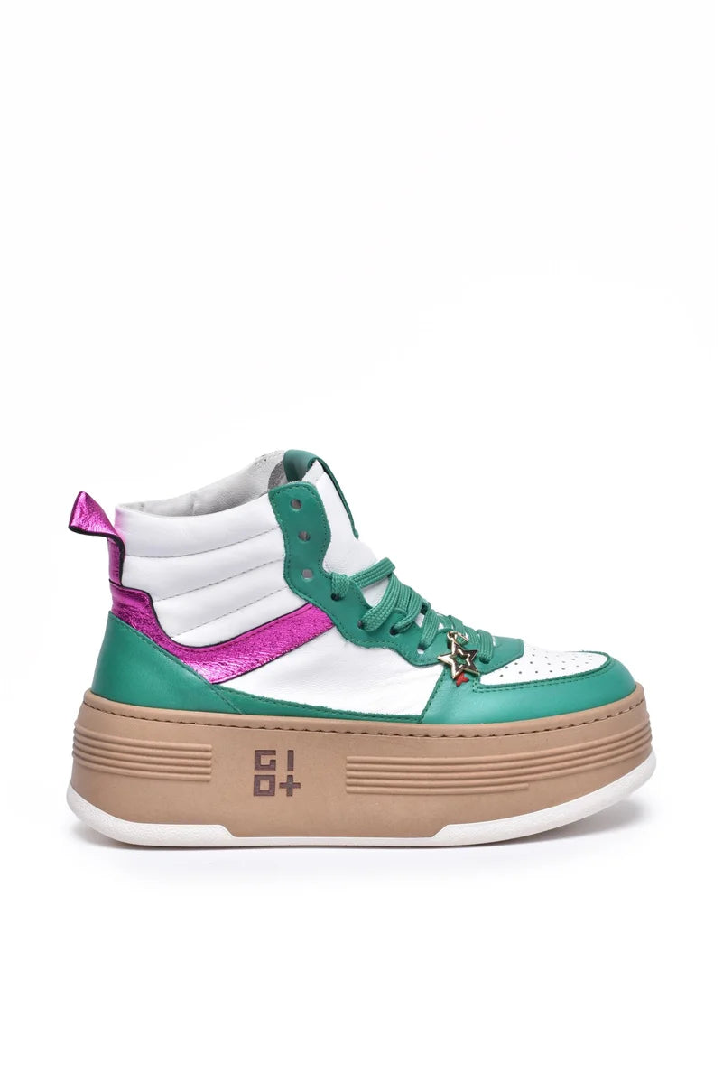 Basket Sneakers - White/Green