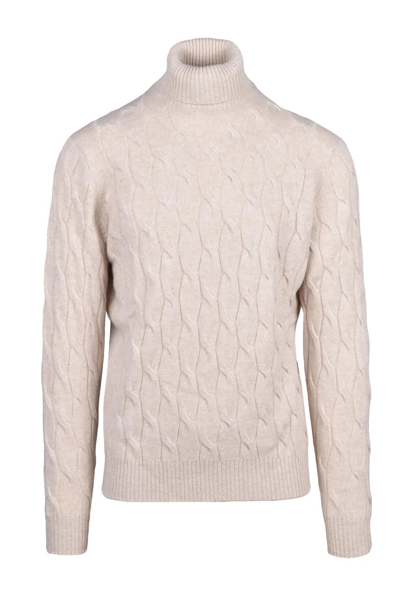 High Neck Sweater - Beige