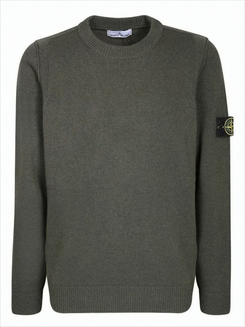 Crew Neck Sweater with Textured Knit