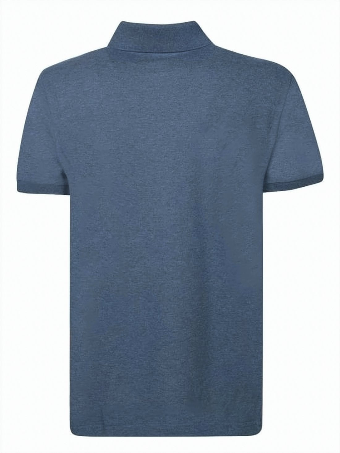 Textured Fabric Short-Sleeve Polo Shirt