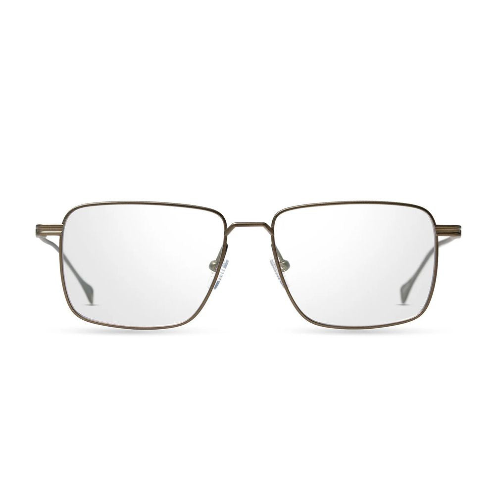 Lsa Dlx127 Architectural Square Frame Eyeglasses In Satin Black Sand