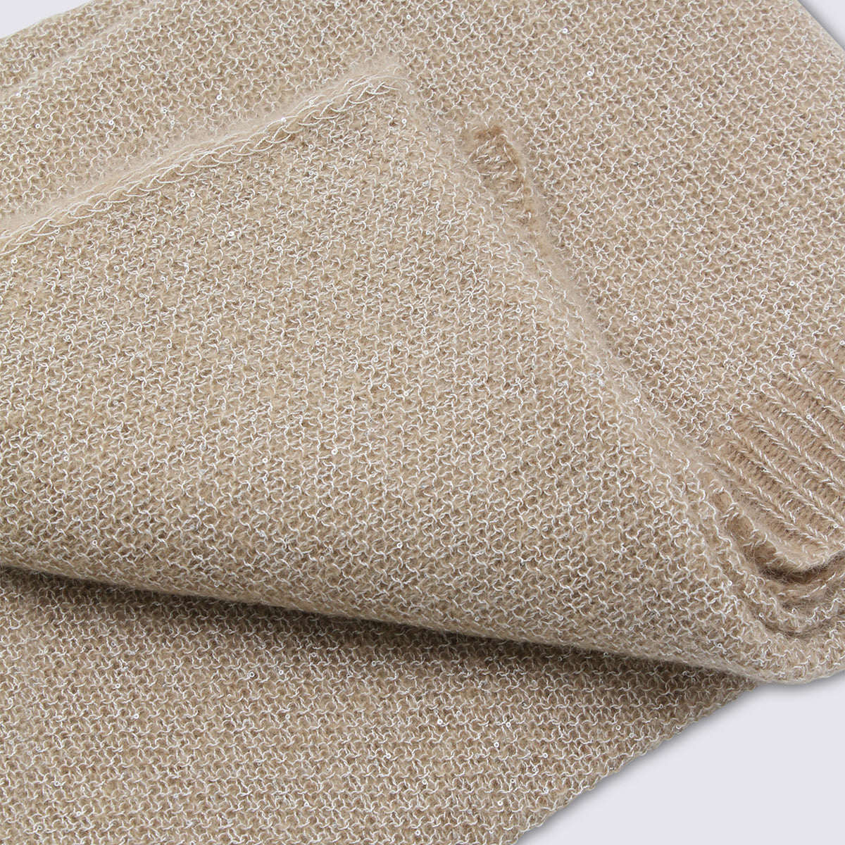 Beige Sparkling Scarf