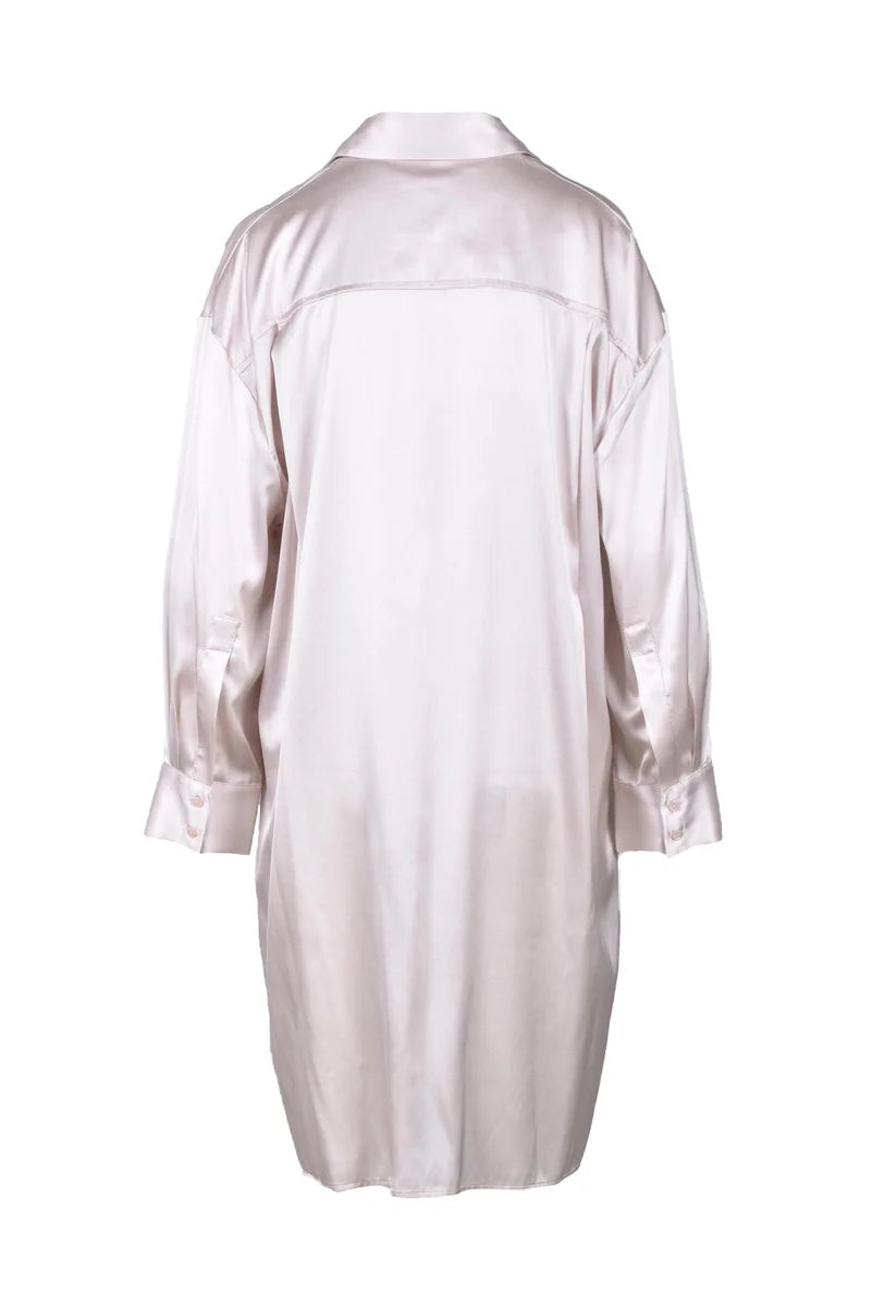 Silk Stretch Shirt - Beige