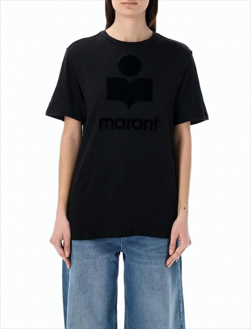 Relaxed-Fit Round Neck T-Shirt with Bold Logo Print