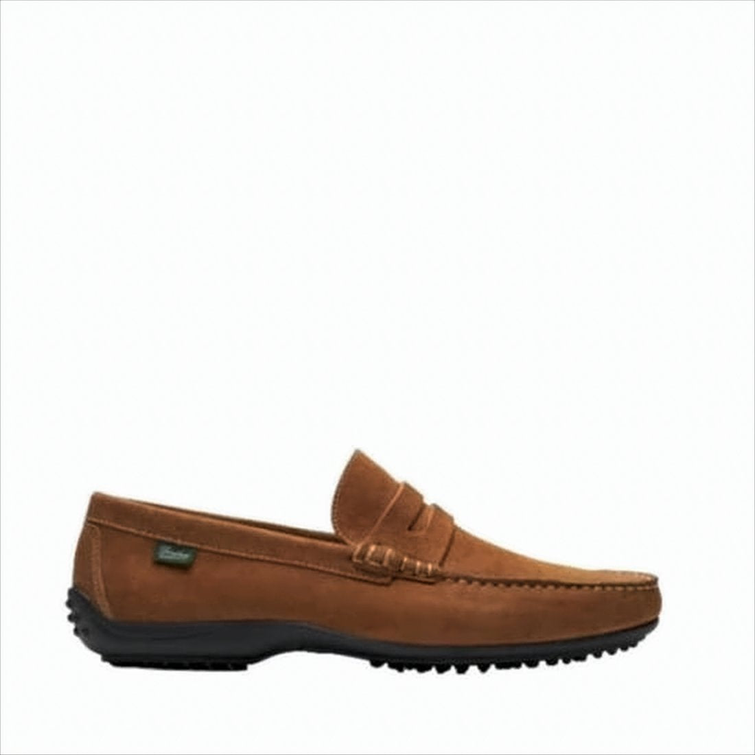 Suede Loafers with Moccasin Toe