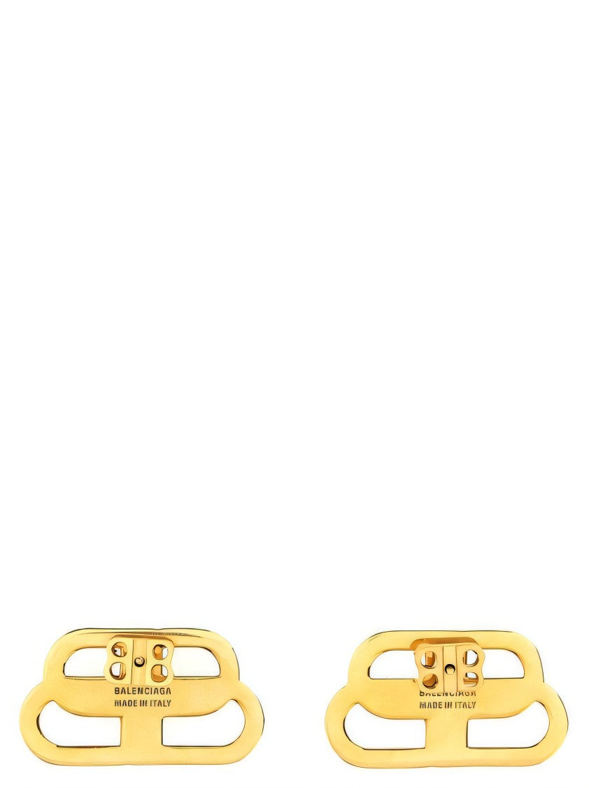 Interlocking Gold Finish Earrings