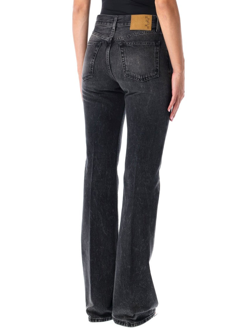 Flora Flared Black Jeans