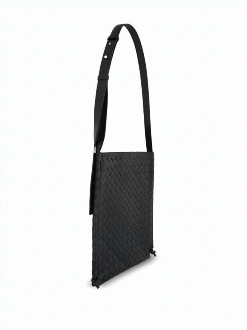 Signature Woven Calf Leather Crossbody Bag