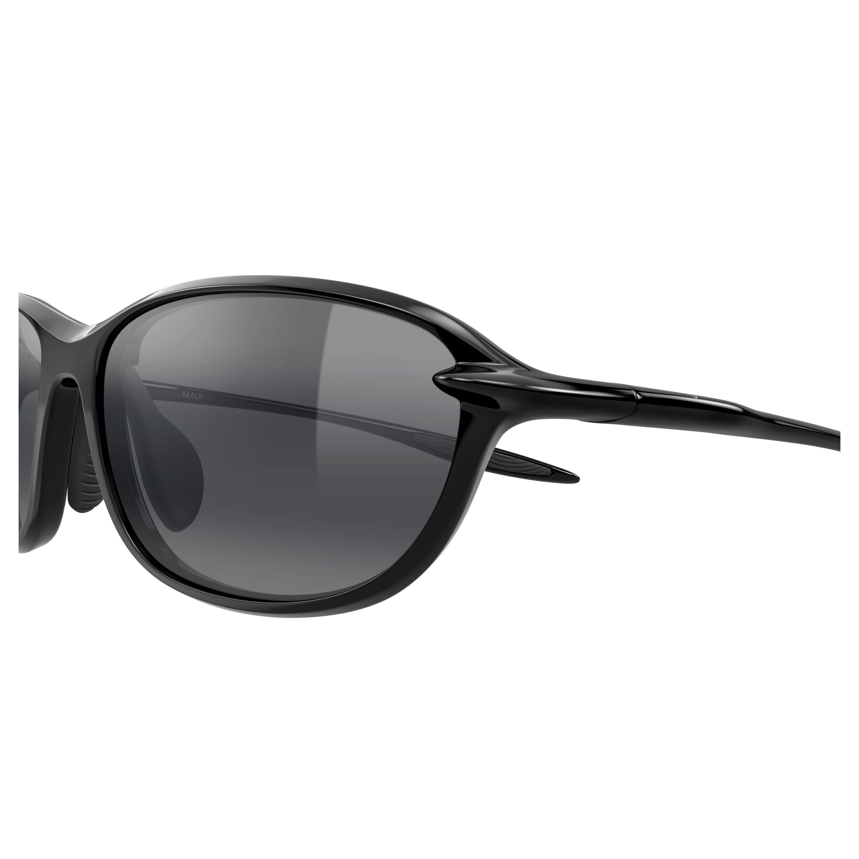 Hookipa Ultra R - Af Rectangular Frame Sunglasses with Glossy Black Finish