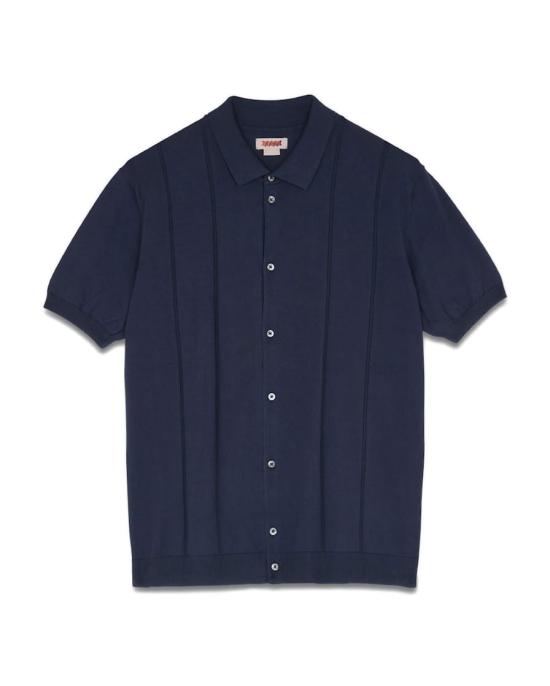 Button-Down Short-Sleeved Cotton Baracuta Shirt