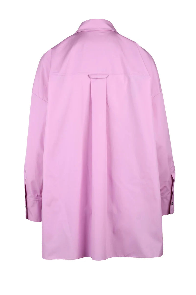 Maxi Cotton Shirt - Pink