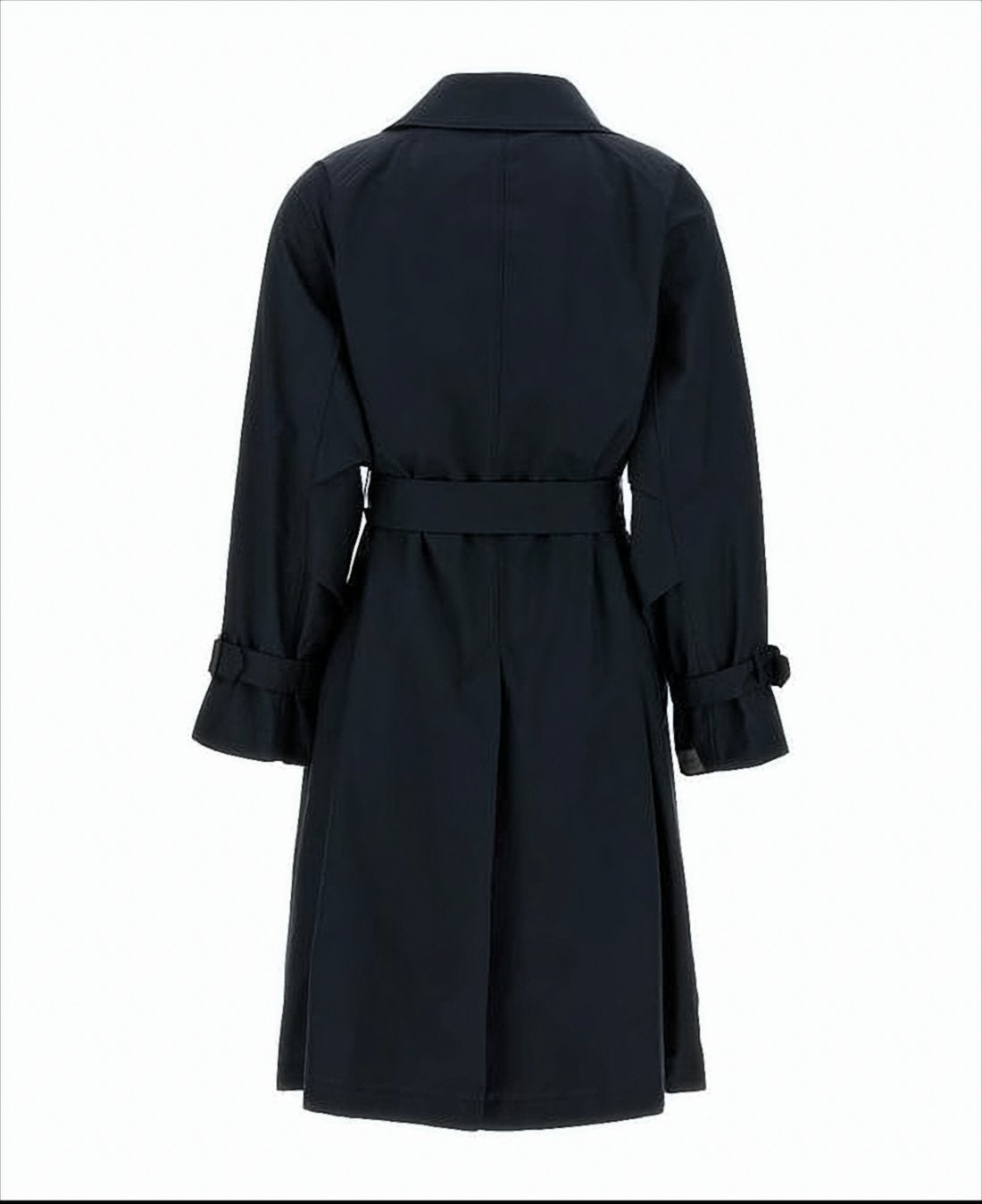 Double-Breasted Trench Coat With Belted Waist