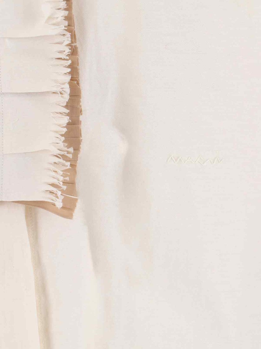 Ruffle Shirt – Cream