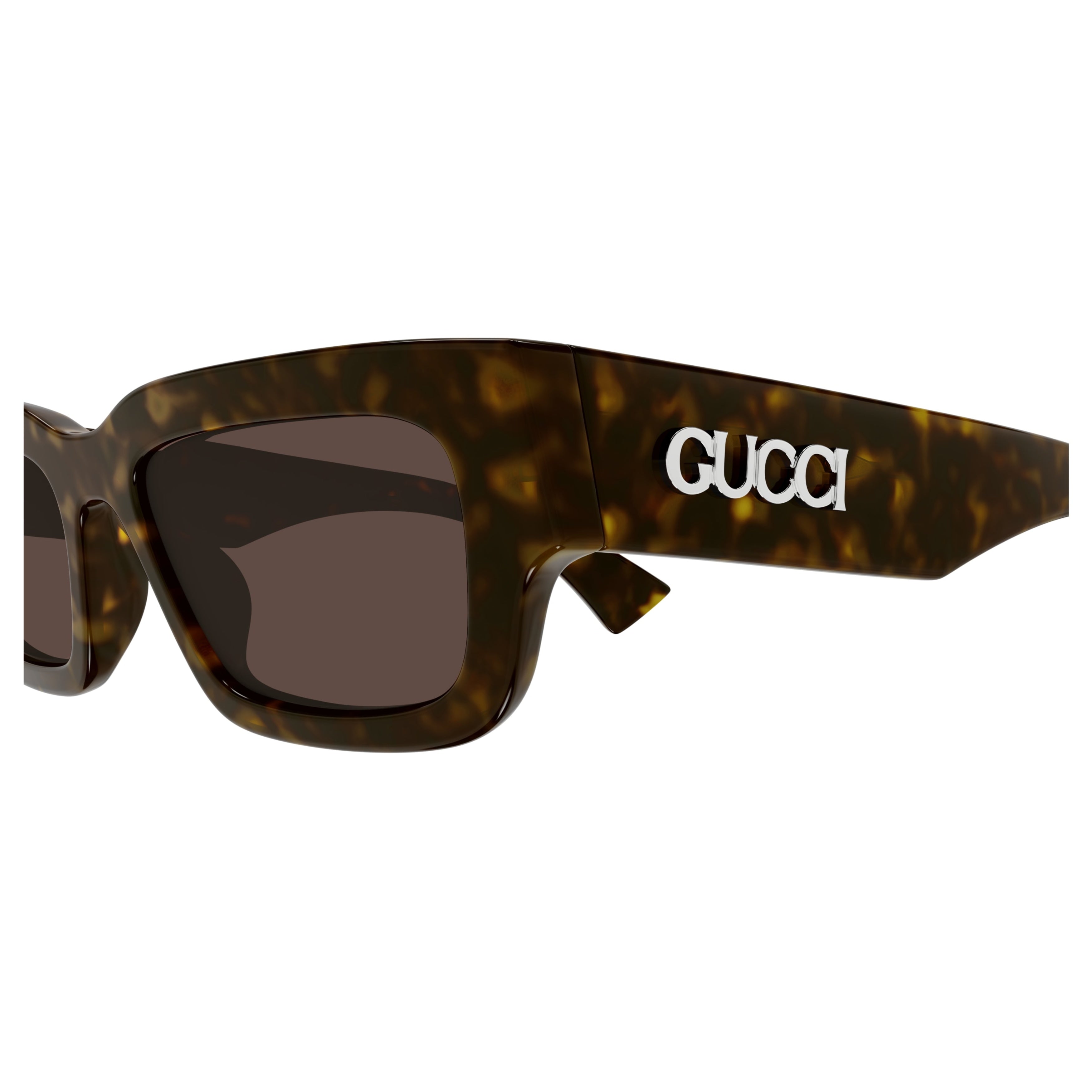 Gg1838s Rectangular Tortoiseshell Acetate Sunglasses