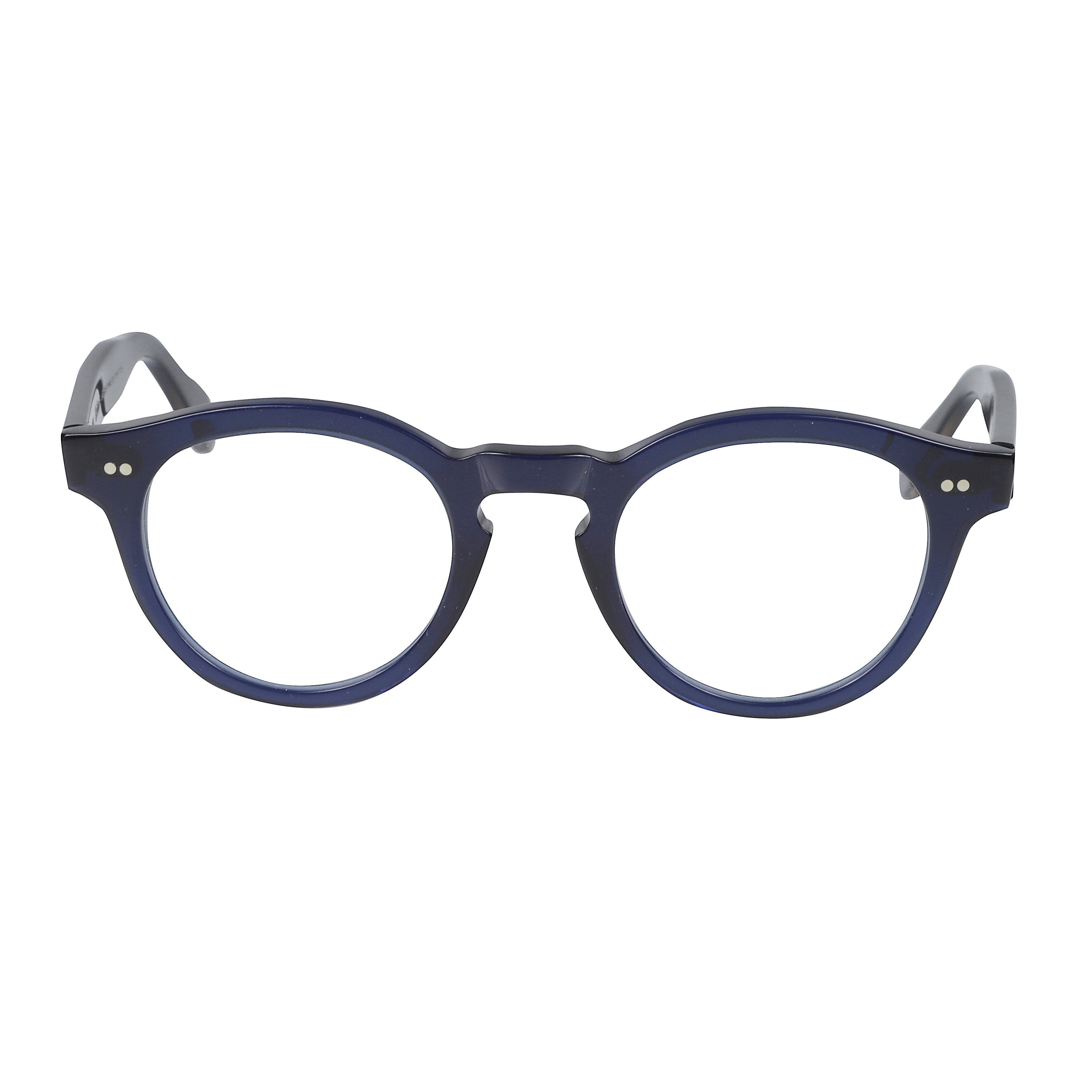 Tony Rounded Frame Eyeglasses with Keyhole Bridge