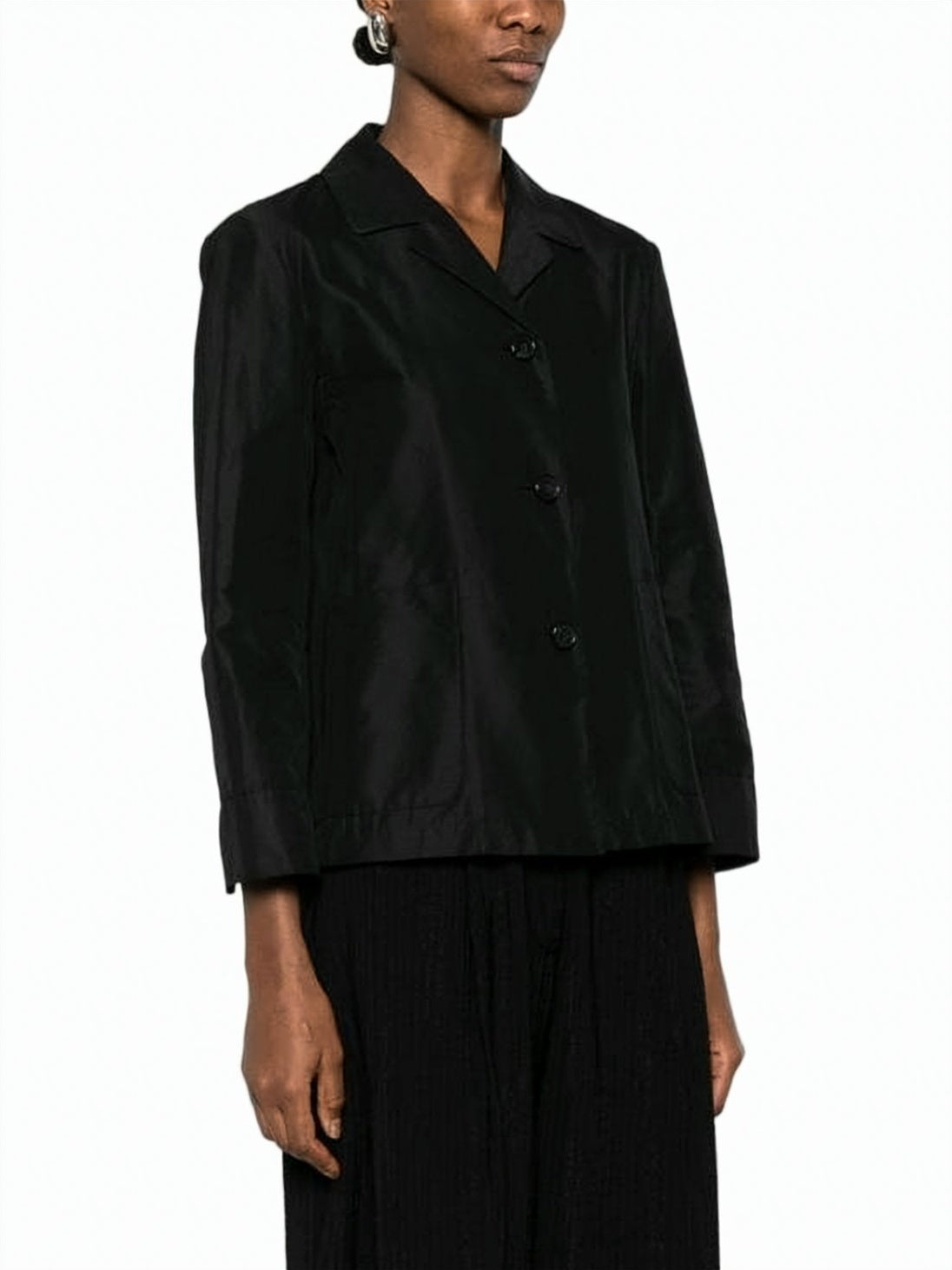 Slightly Boxy Jacket with Three-Button Closure
