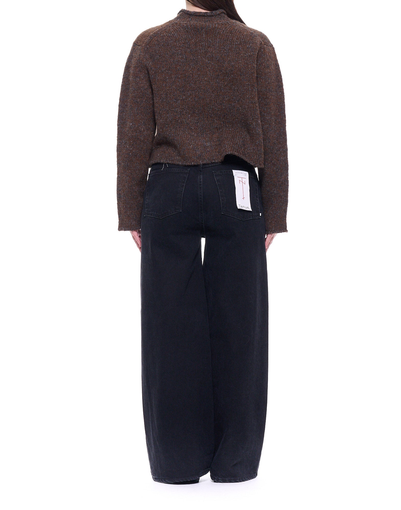 Boxy Alpaca-Blend Sweater With V-Neckline