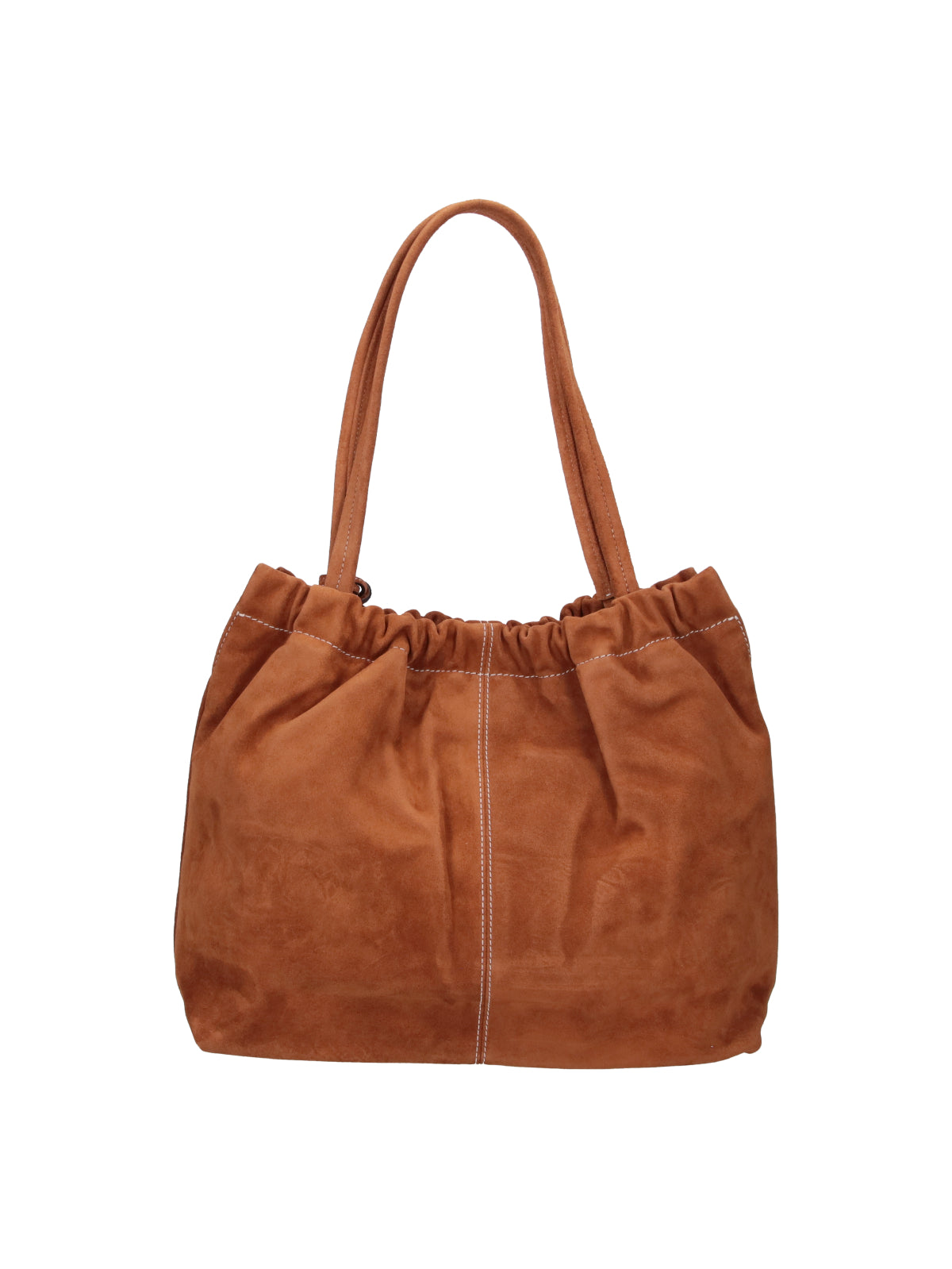 Brown The Christina Suede Tote Bag