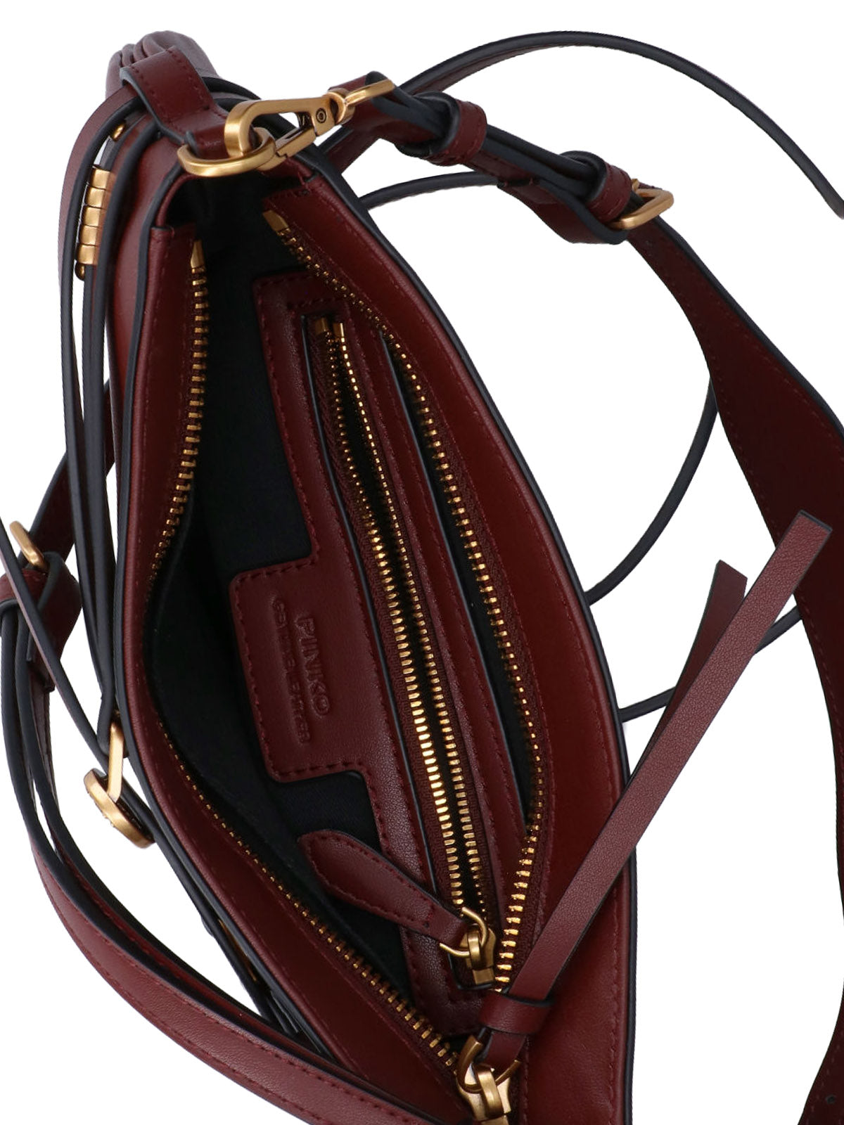 Burgundy Medium Belt Shoulder Bag