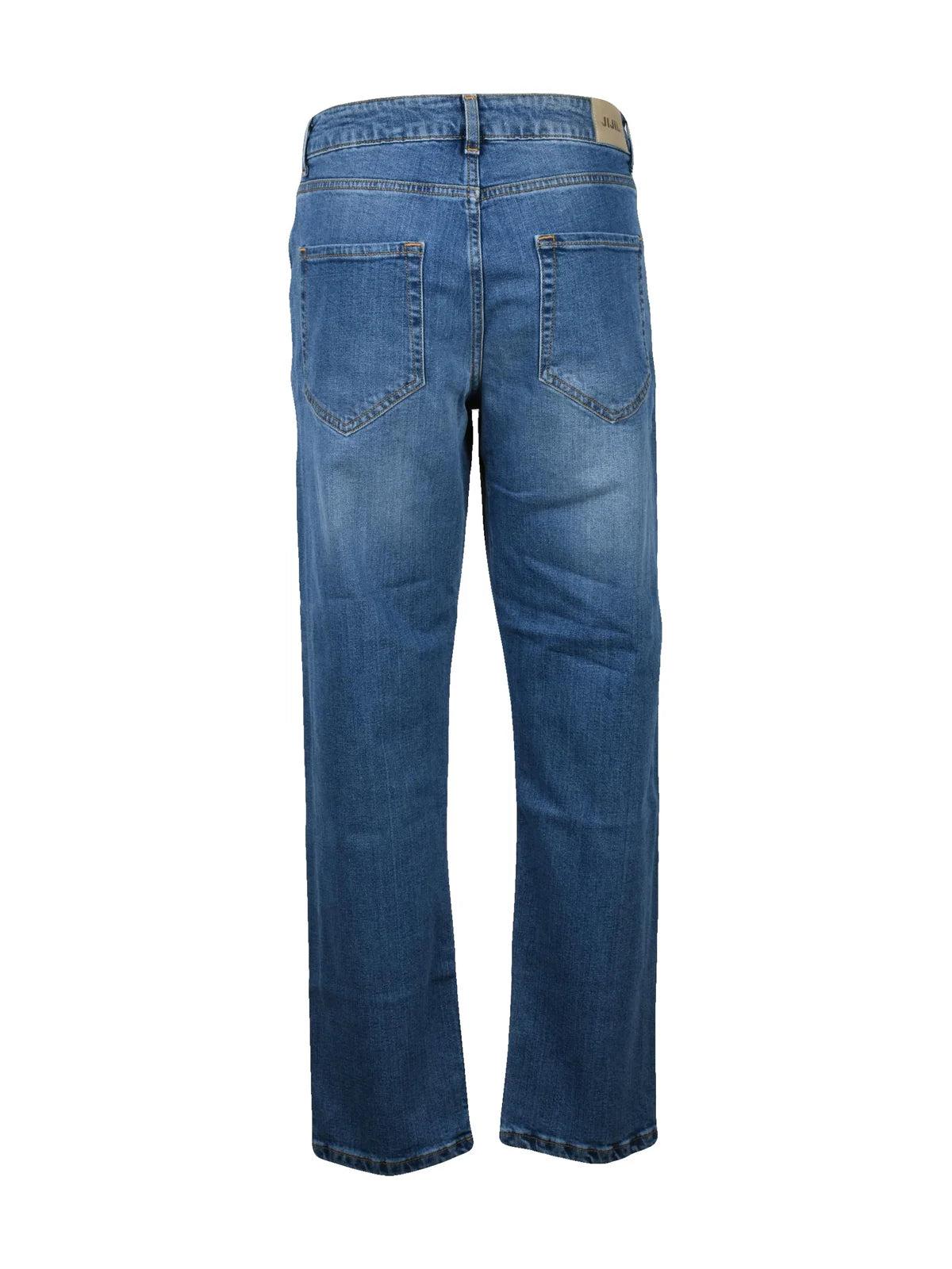 Blue Cotton Elastane Stretch Jeans