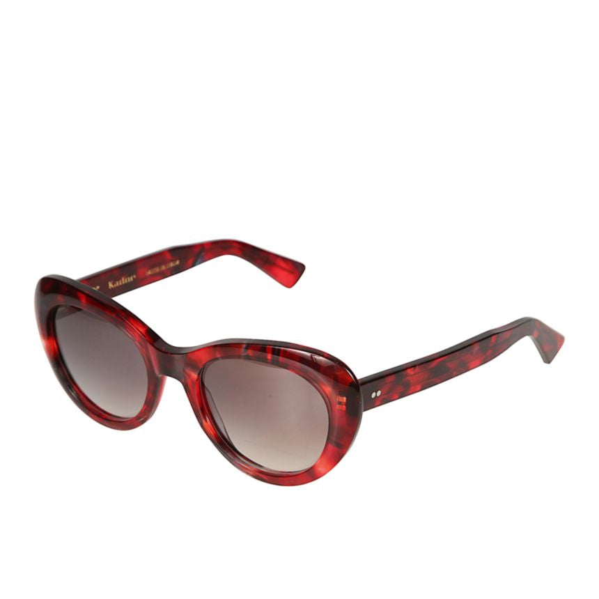 Capri Oversized Cat-Eye Sunglasses with Tortoiseshell Frame