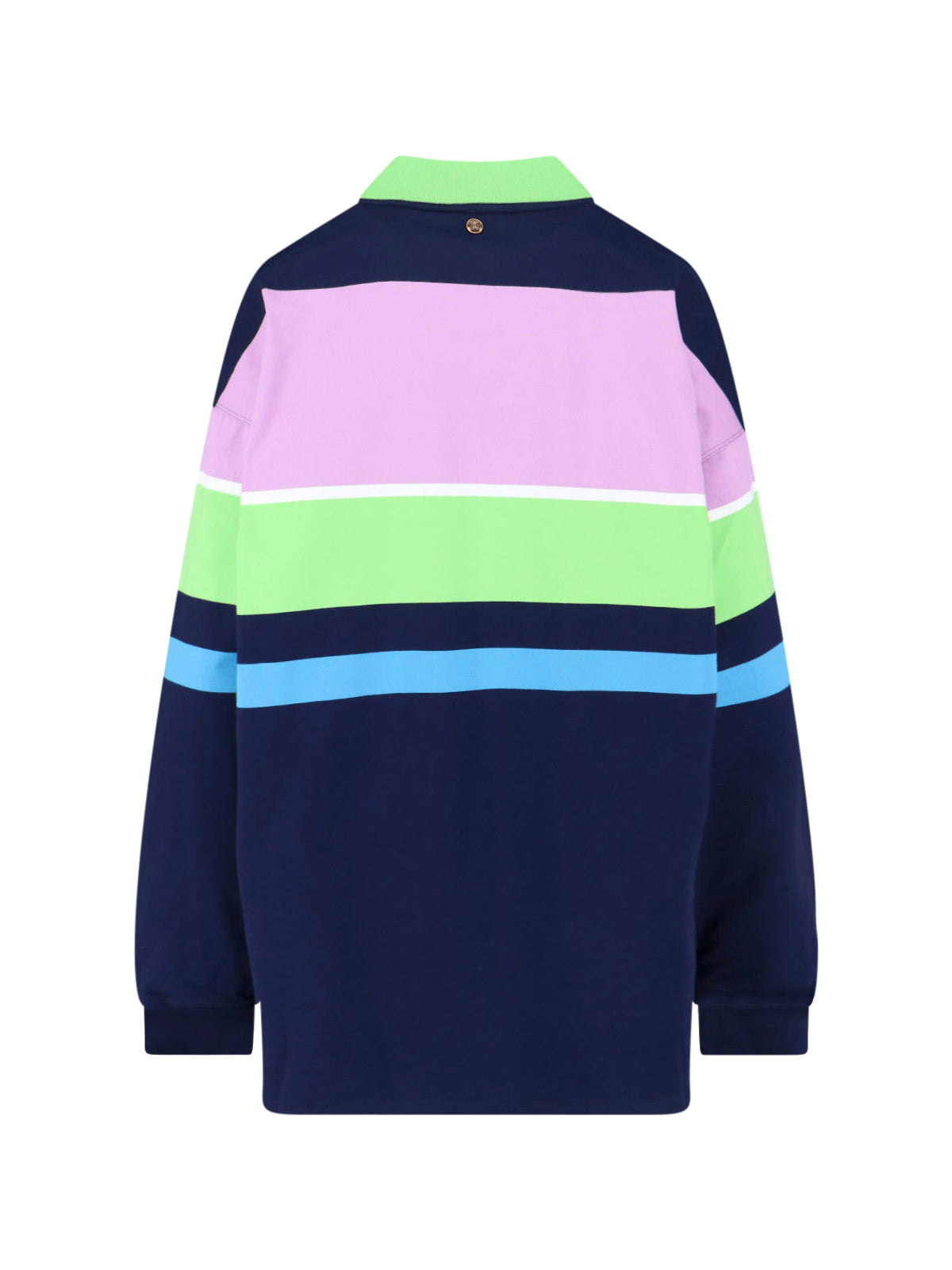Multicolor Striped Cotton Mini Dress