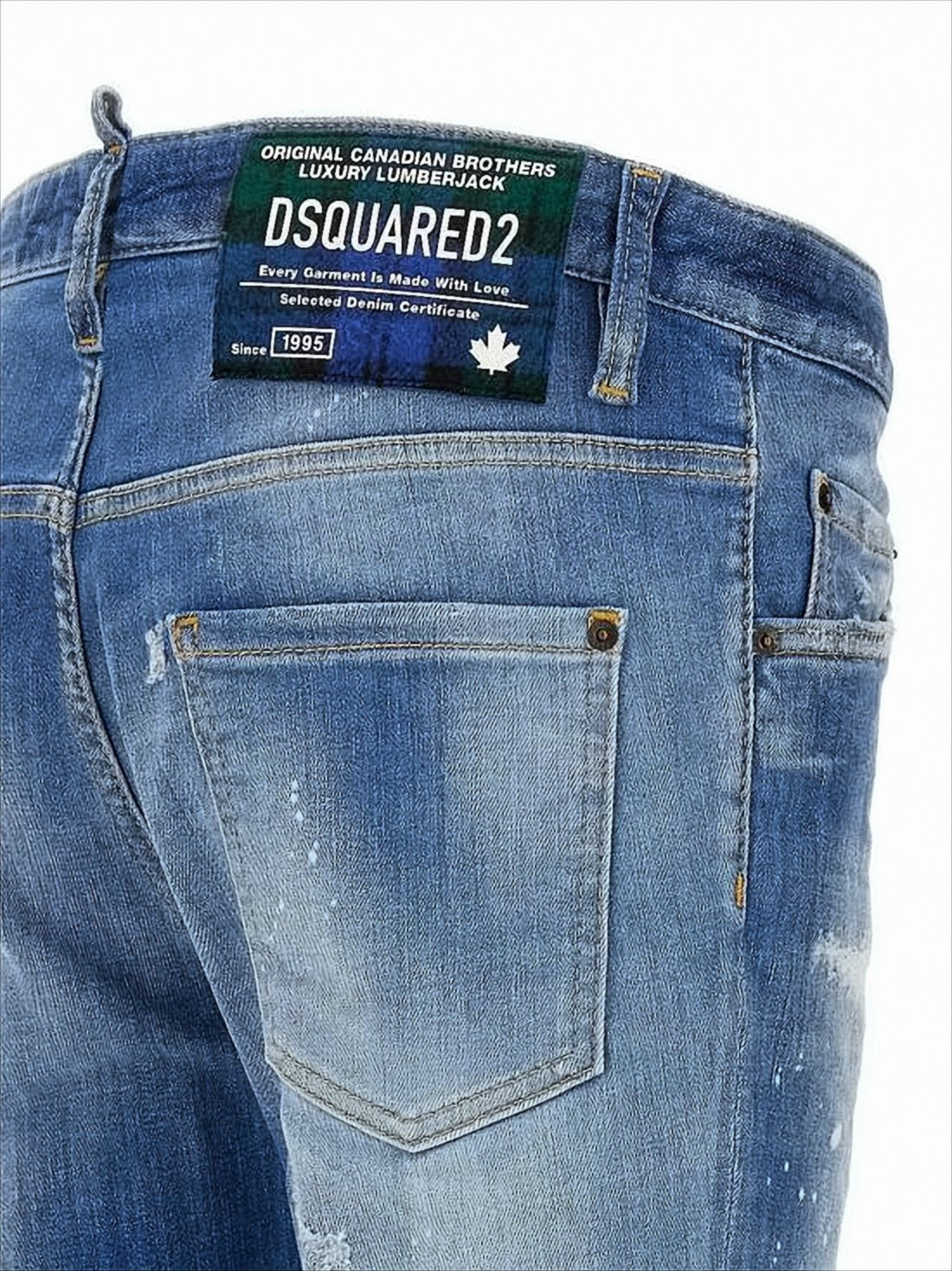 Medium Blue Wash Slim Fit Denim Pants