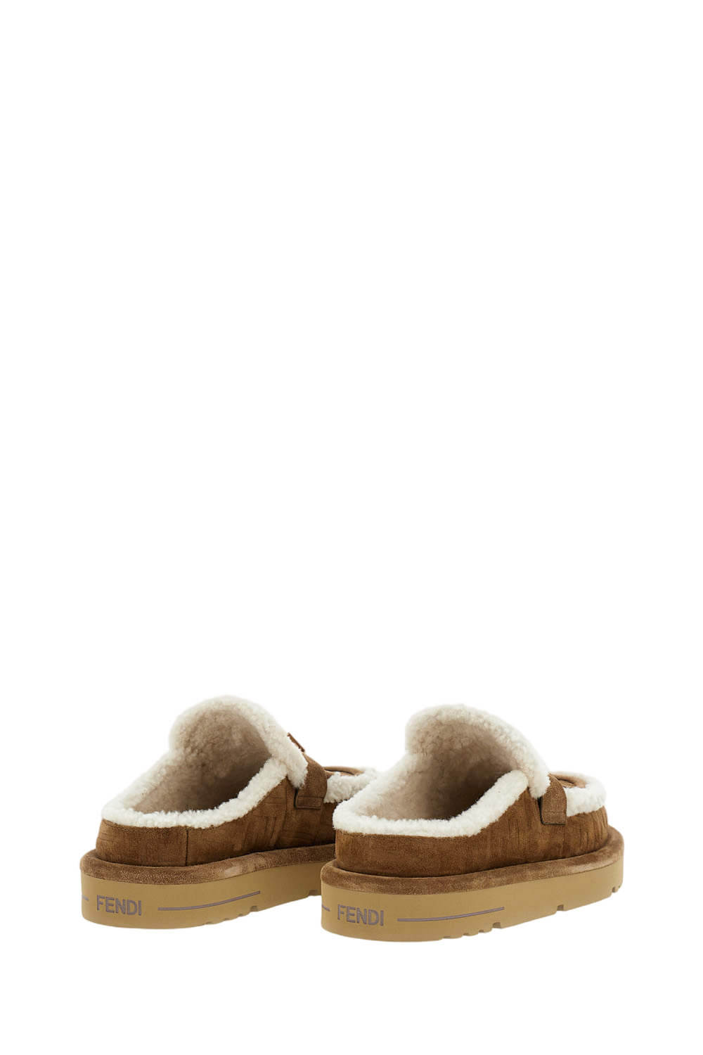 Suede And Shearling Sabot