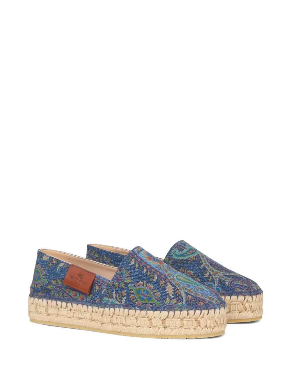 Slip-On Espadrilles With Floral Paisley Design
