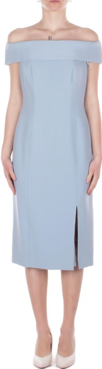 Midi Woven Off Shoulder Dress