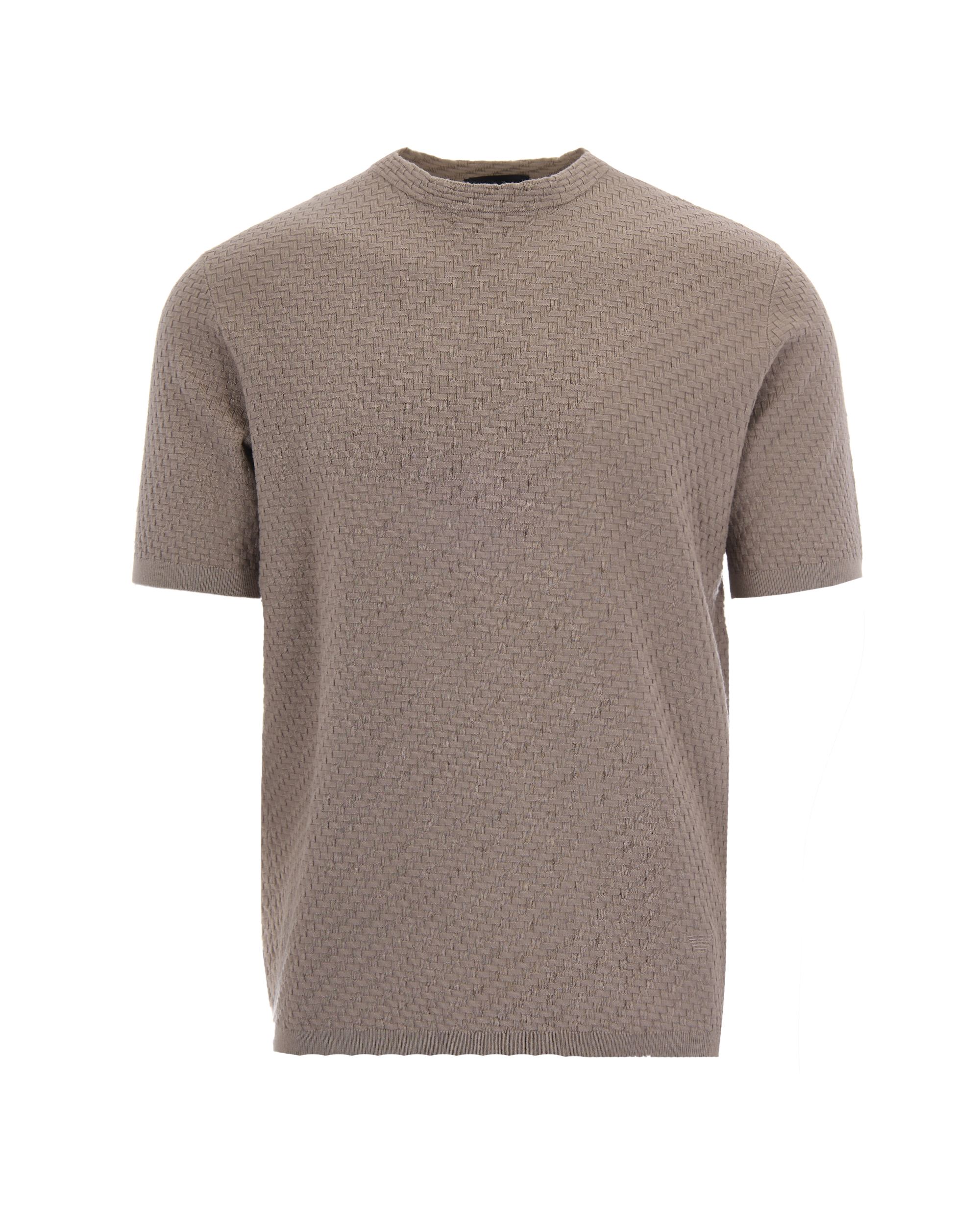 Vintage Khaki Patterned Knit