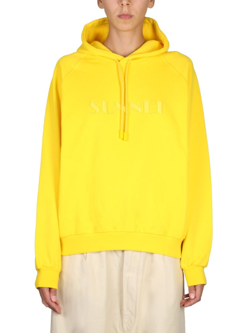 Relaxed-Fit Drawstring Hood Sweatshirt