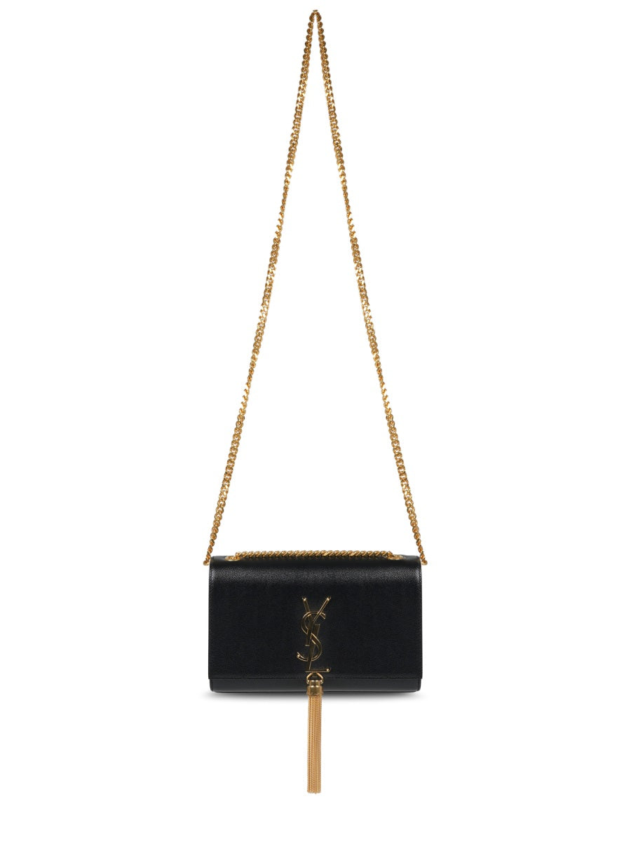 Rectangular Black Leather Shoulder Bag