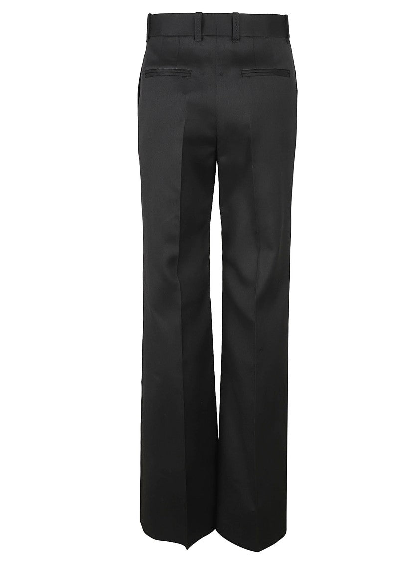 Wide-Leg Tailored Trousers With Structured Waistband