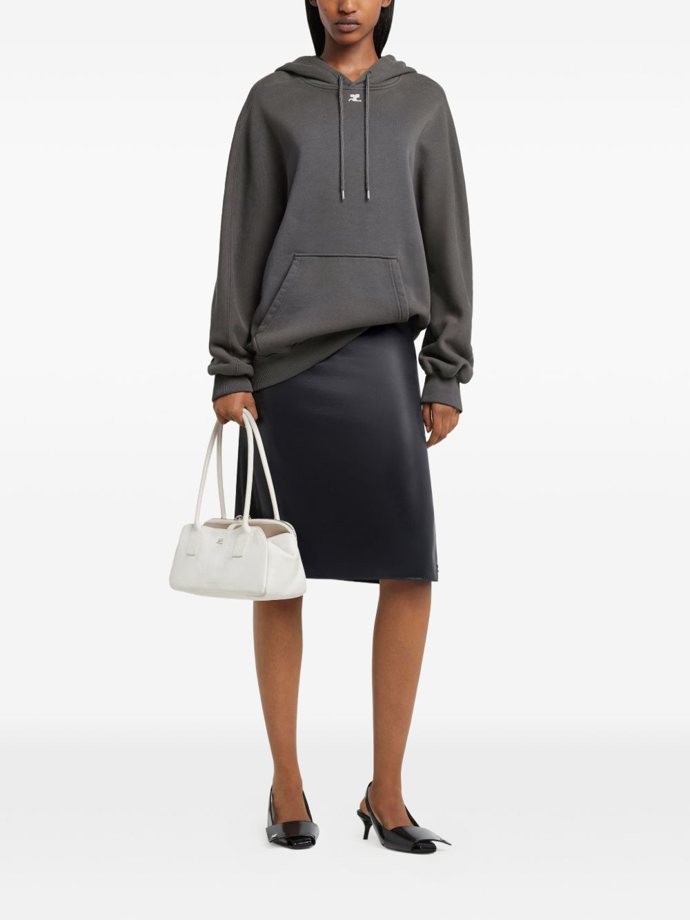 Relaxed Fit Grey Hoodie