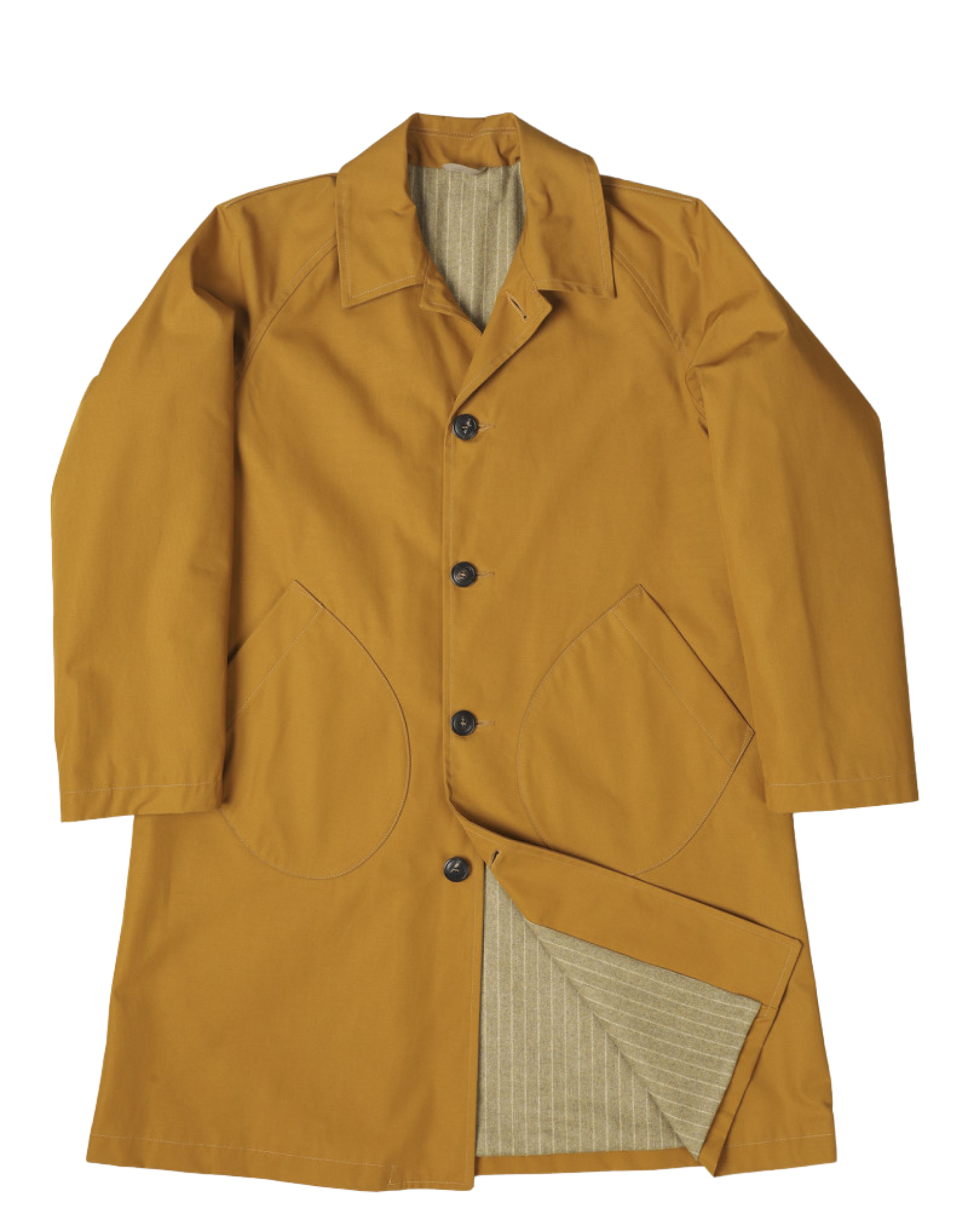 Refined Single-Breasted Trench Coat