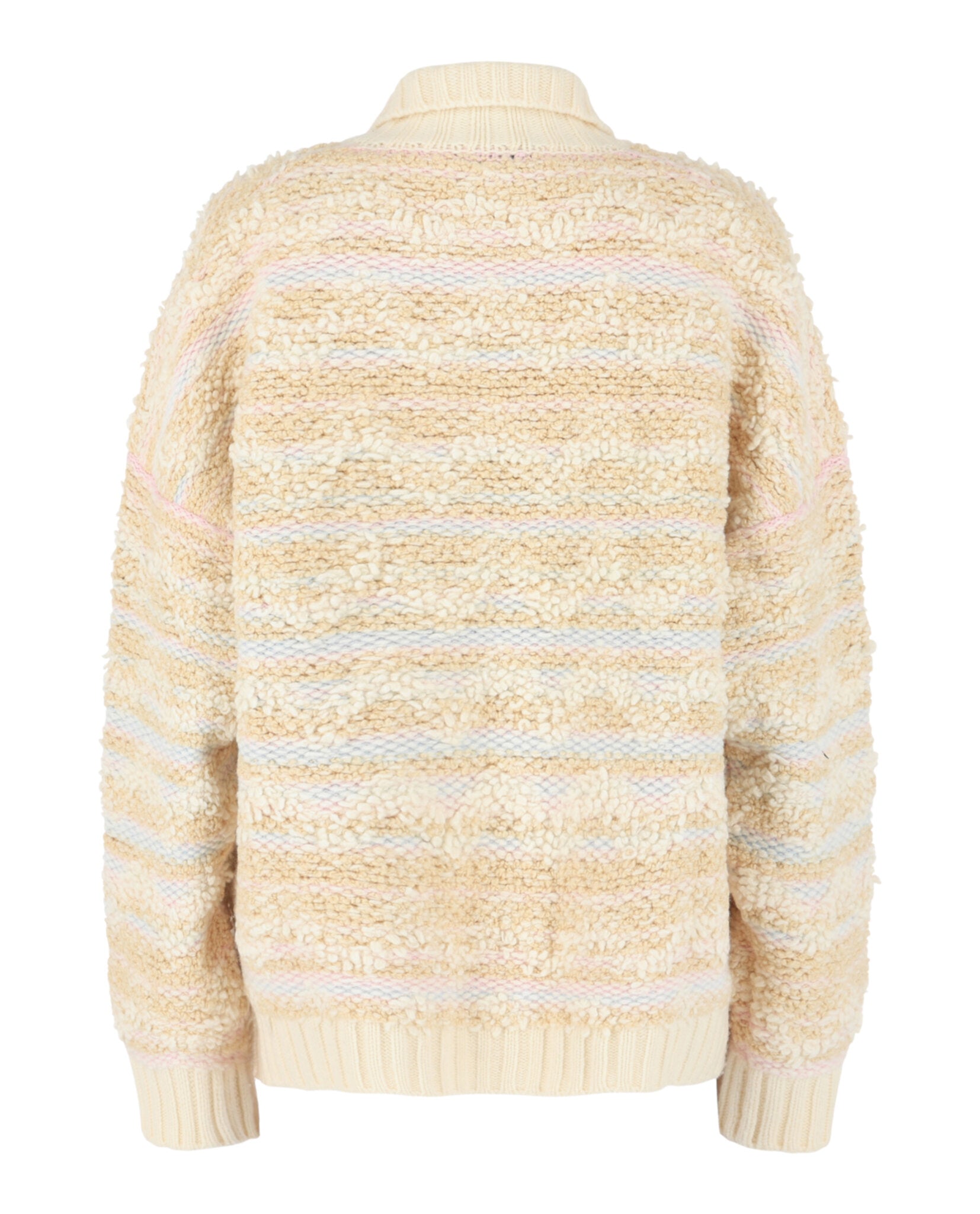 Wool-Blend Fleece Cardigan