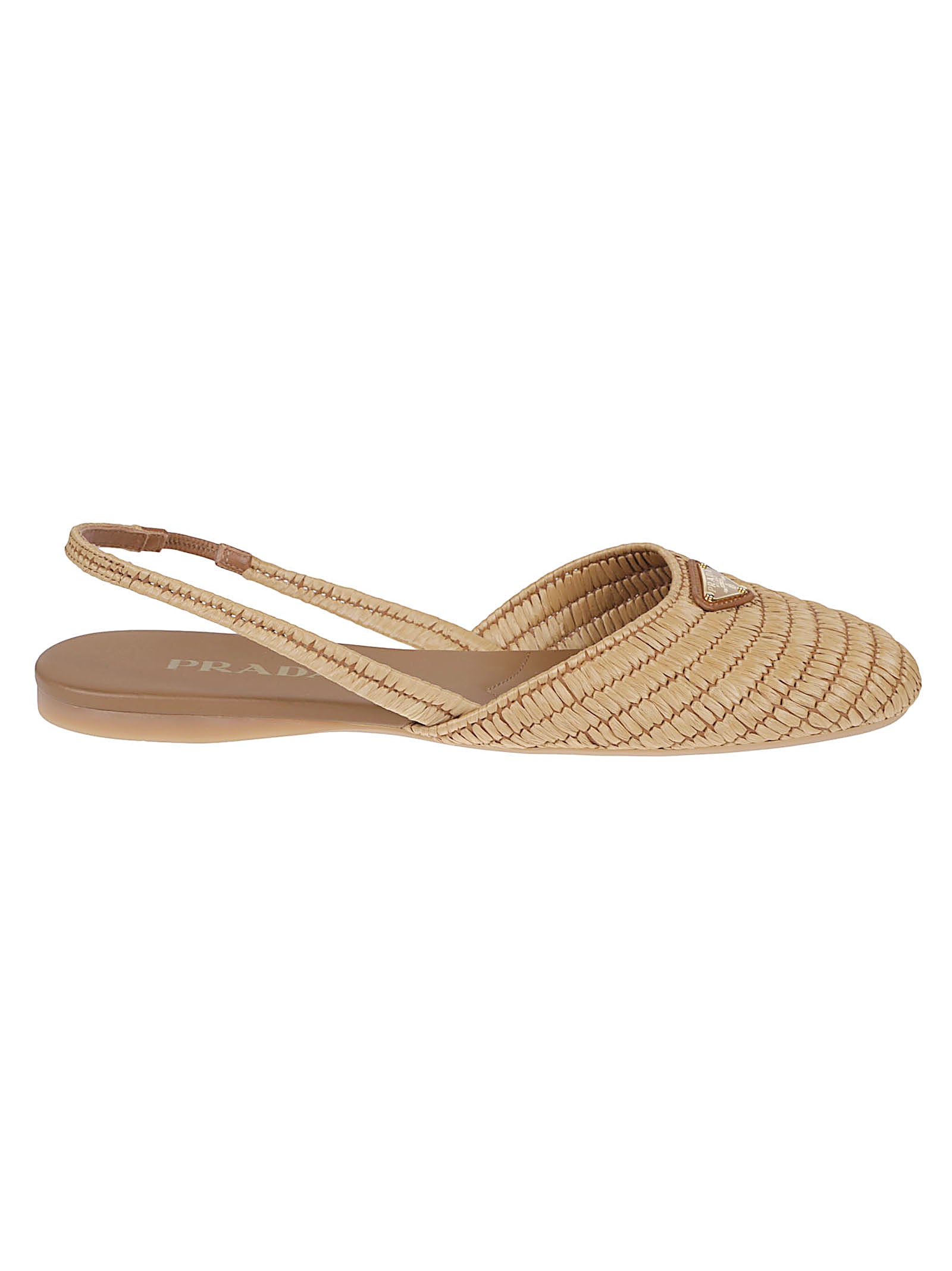 Pointed Toe Woven Texture Slingback Ballerina Shoes