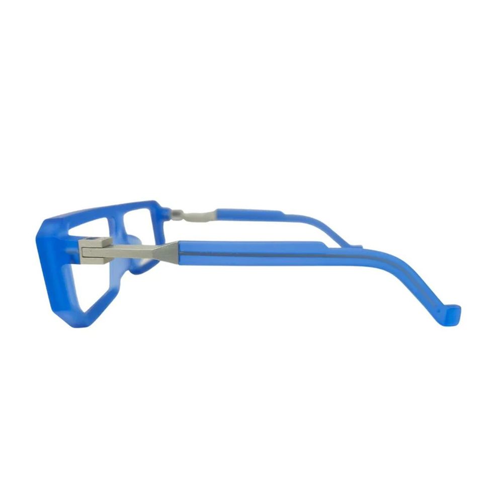 Bl0030 Black Label Matte Crystal Blue Rectangular Sunglasses
