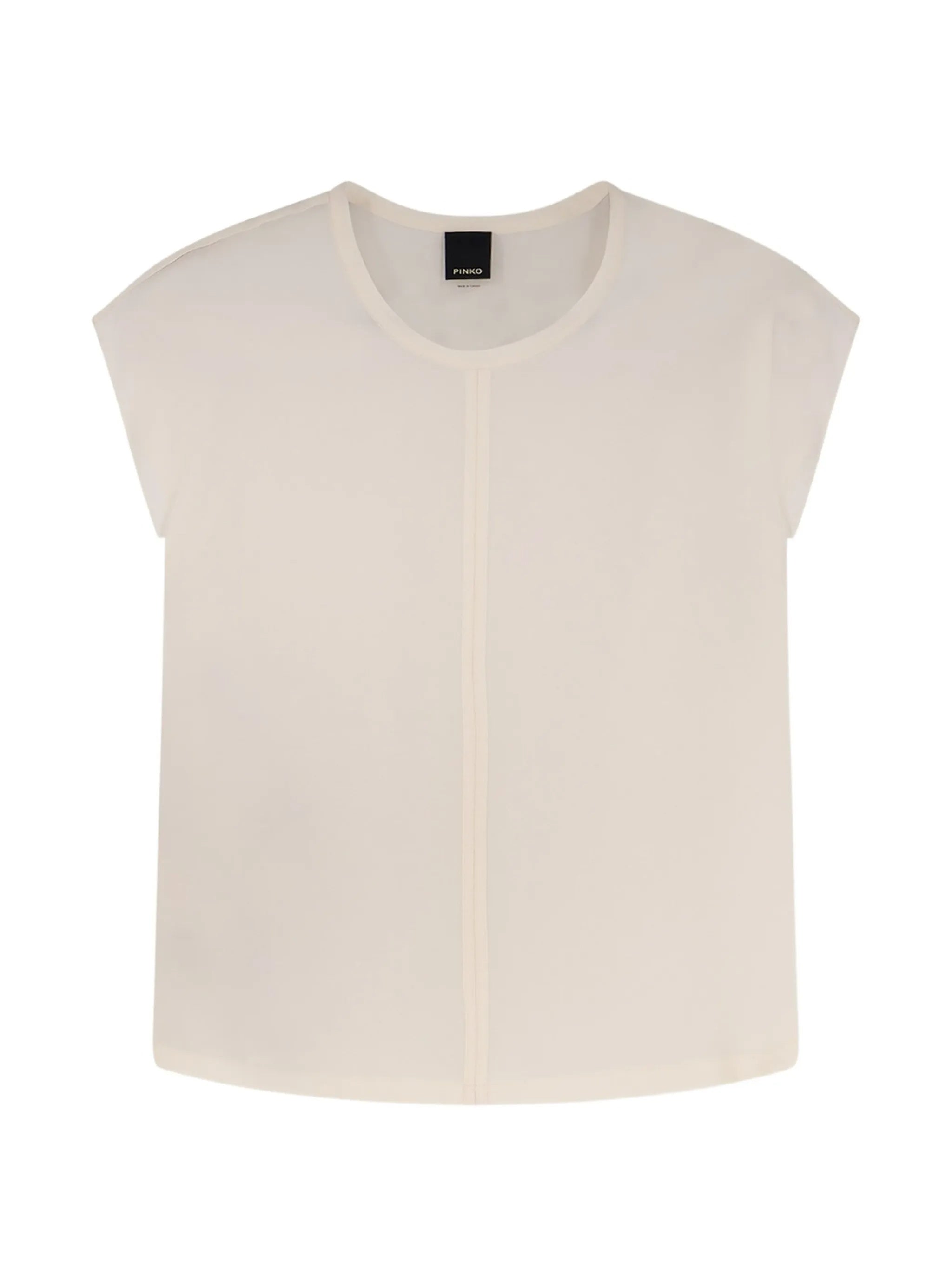 Blossom Boxy Short-Sleeved Fabric T-shirt