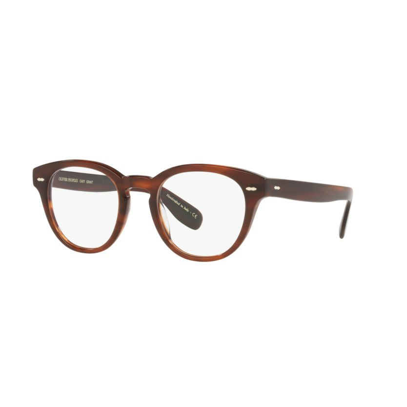 0ov5413u Round Acetate Eyeglasses with Tortoiseshell Pattern